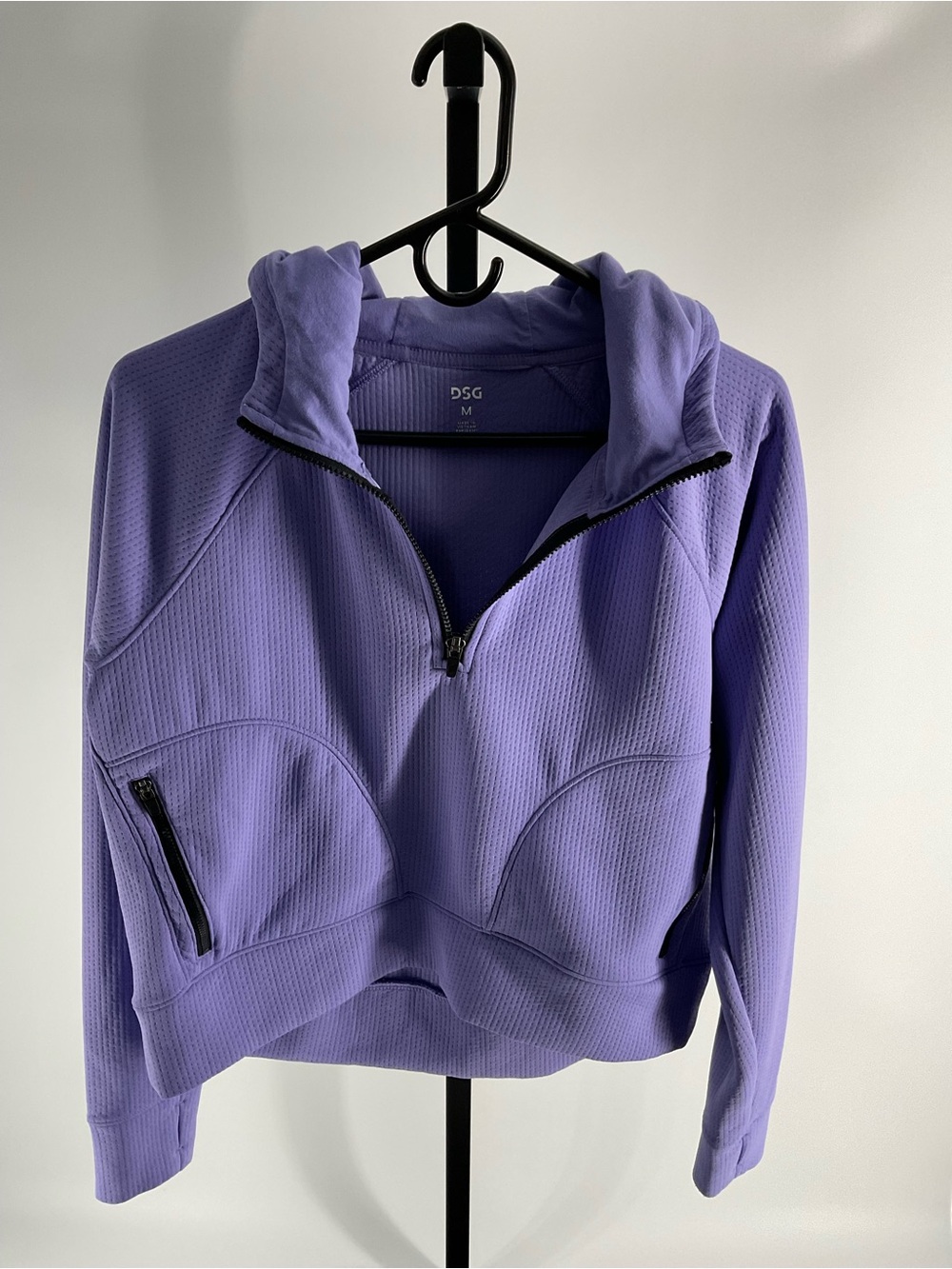DSG Lavender Half-Zip Hooded Sweatshirt